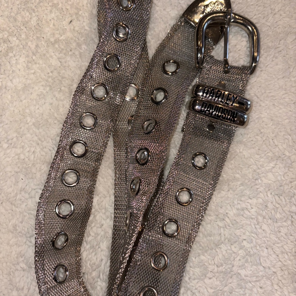Harley-Davidson Metallic Silver Belt